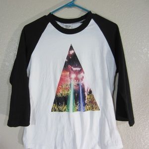 Tshirt Play | Cat Baseball Tee Laser Black White L